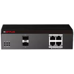 CP Plus CP-ANW-GPI4F2-46 48VDC PoE PortsReliable Network Switch