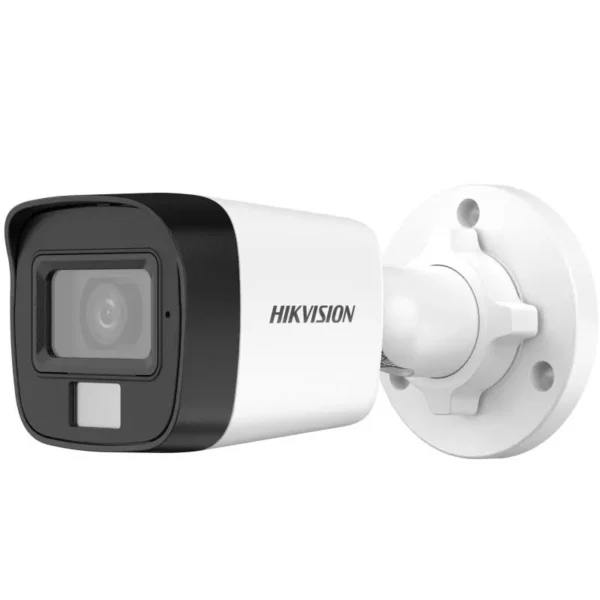 HikVision 2MP DS-2CE16D0T-LFS Smart Hybrid Light Audio Mini Bullet Camera – HD Security Solution