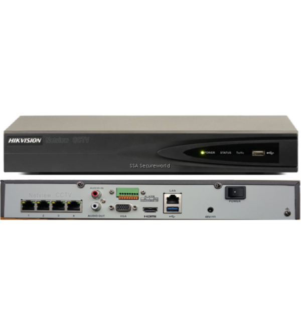 HikVision 4-Ch Metal Body NVR 4 POE Ports DS-7604NI-Q1 4P